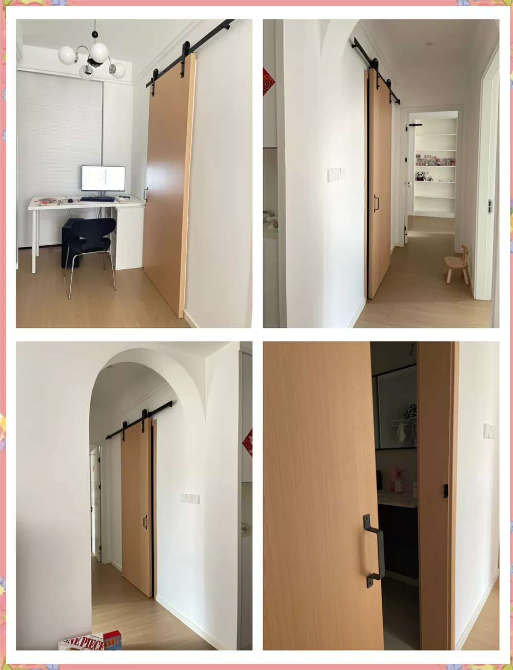 Portas deslizantes suspensas
